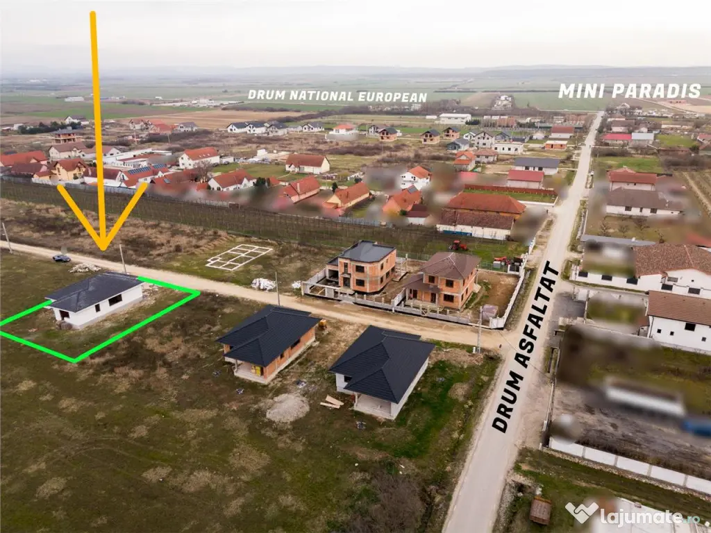 RECO Casa la rosu - 3 dormitoare, plan parter 120 mp utili -