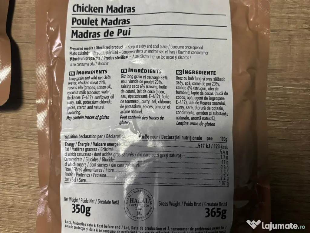 Meniuri si ratii ready to eat 