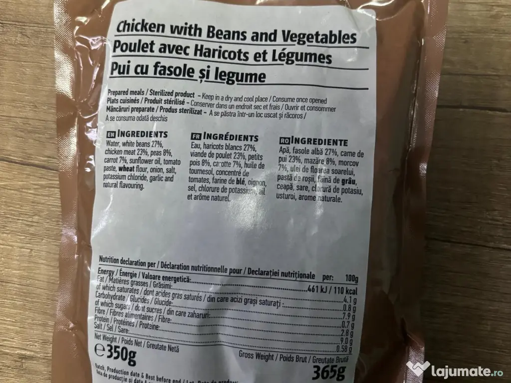 Meniuri si ratii ready to eat 