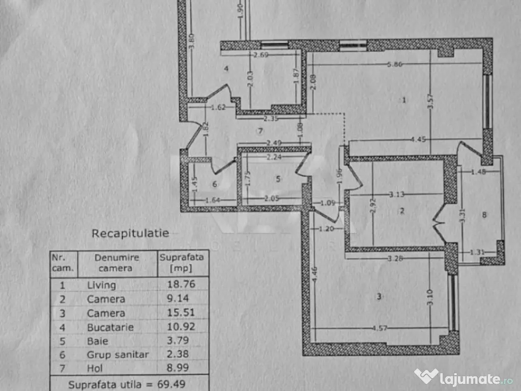 3 camere 6/11, parcare, 74,21 mp-Complex GranVia Park 