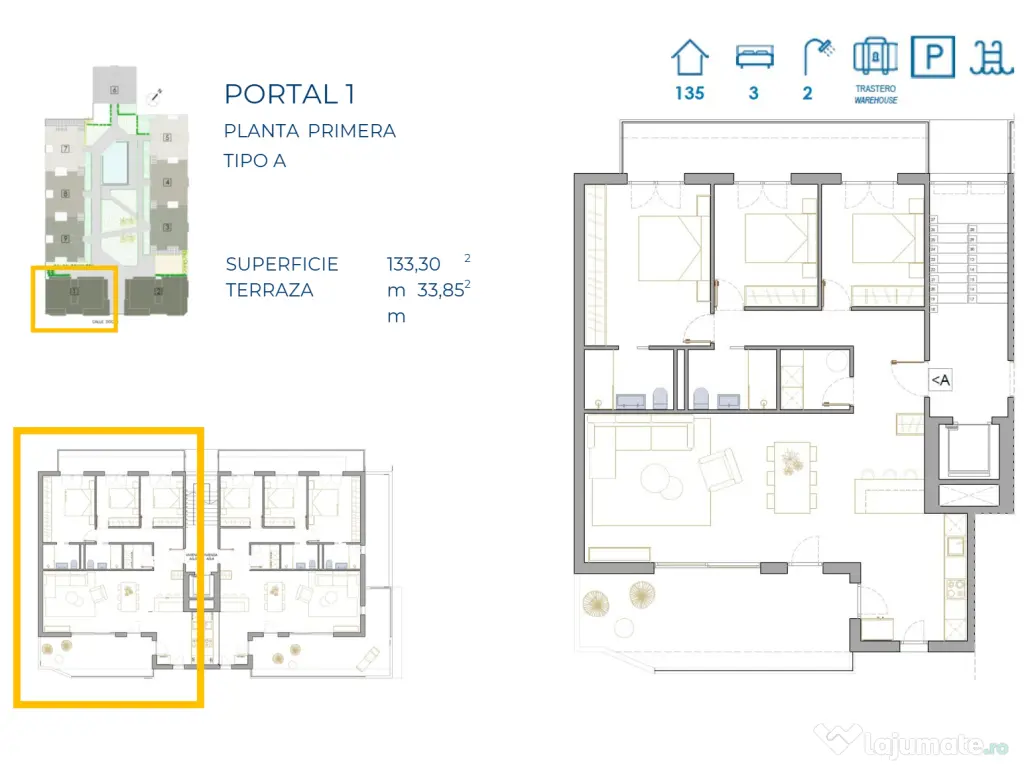 Apartament 4 cam superb, cu terasă și piscină comunitară, situat într-o zonă premium, central 
