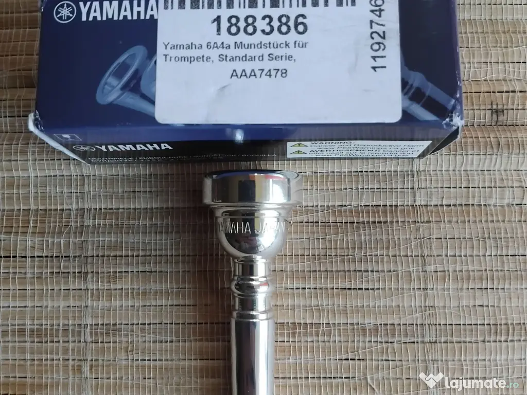 Vind munștuc trompeta Yamaha 6A4a Nou 