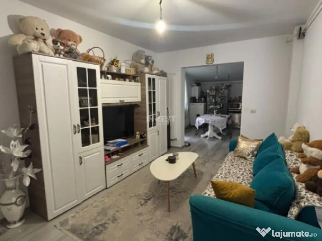 Apartament 3 camere , semidecomandat, loc de parcare si curt 