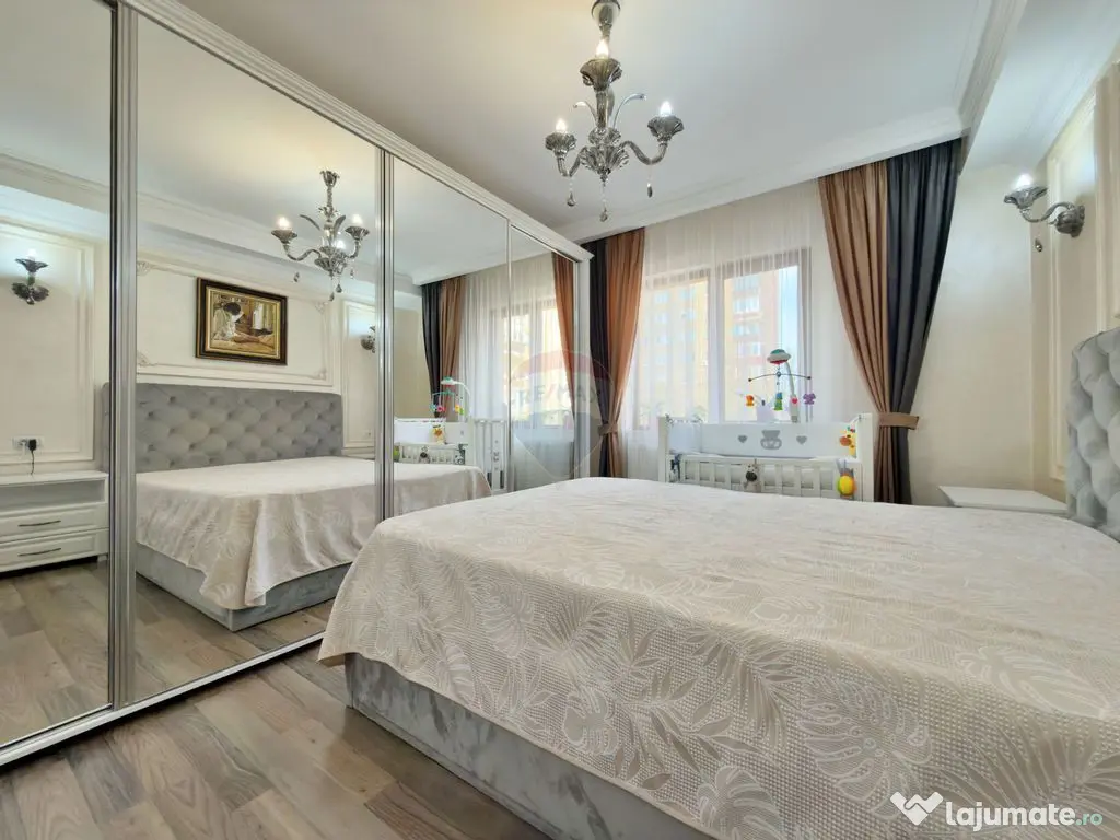 Apartament modern de vânzare, etaj 1, balcon închis, pa... 