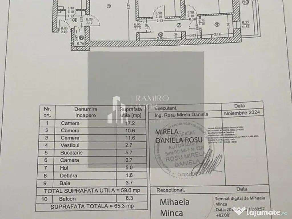 Apartament 3 camere Campia Libertatii 