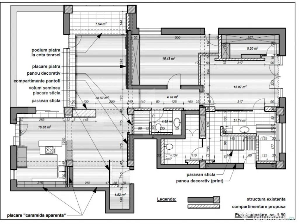 Apartament - PentHouse -3 camere 180 mp. Central 