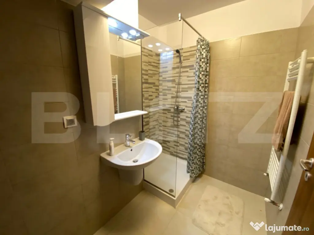 De inchiriat 2 camere, 55mp, parcare subterana, zona Iulius 