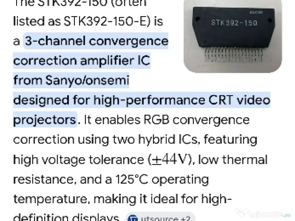 STK392-150 proiector video CRT 