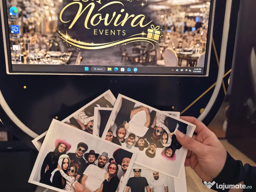Cabină foto + fum greu + baloane fum | BONUS Audio video Guestbook CADOU 