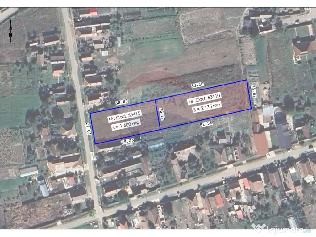 De vânzare teren intravilan, 3775 mp, Cefa 