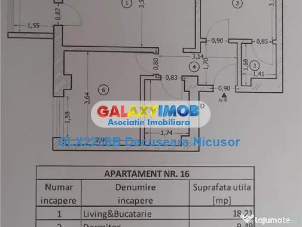 Apartament 3 Camere, Mobilat Utilat in Militari Residence 87 
