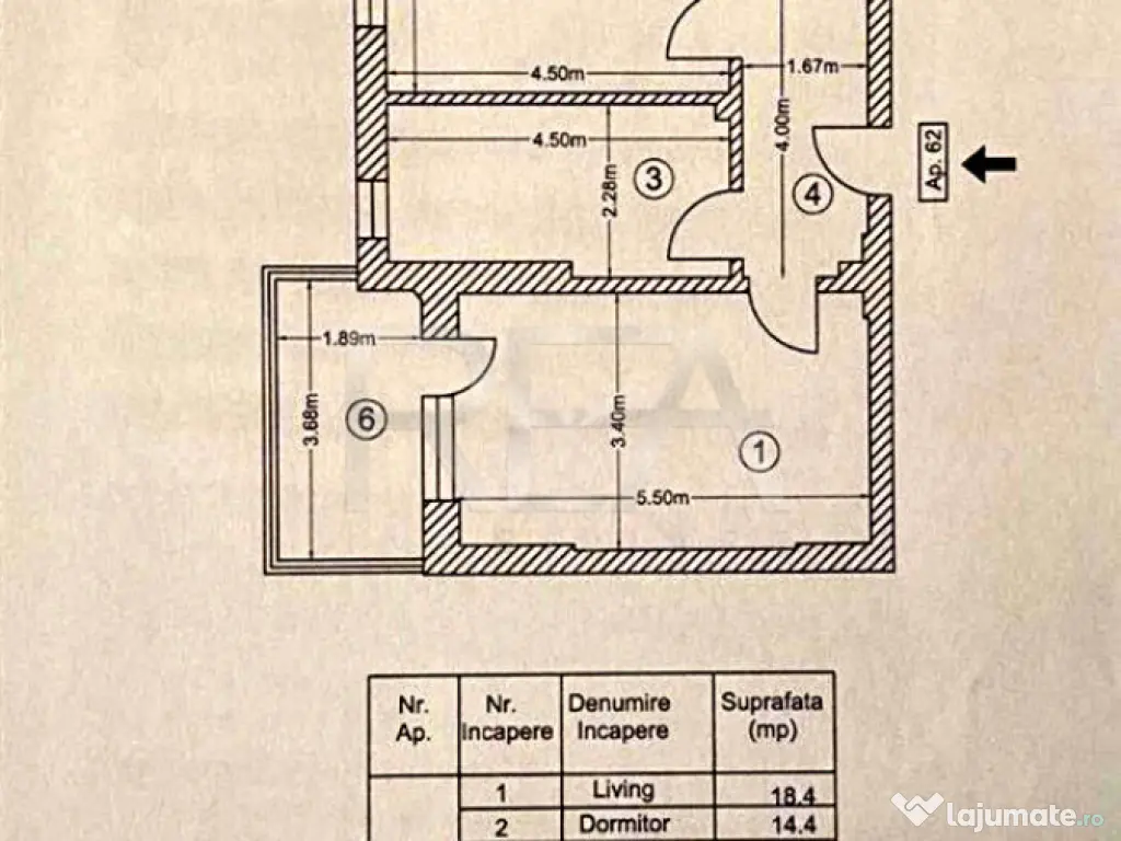 2 camere decomandat | Envogue Residence 