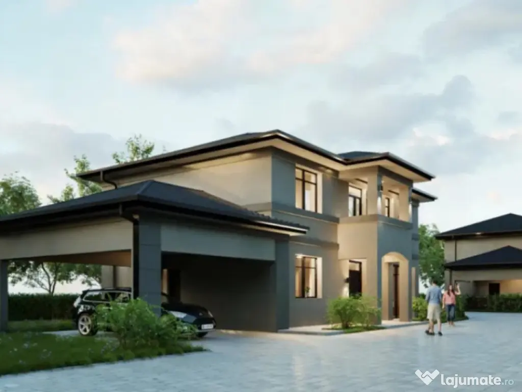 Casa individuala, garaj dublu, studiu nZEB, zona Ioan Rus 