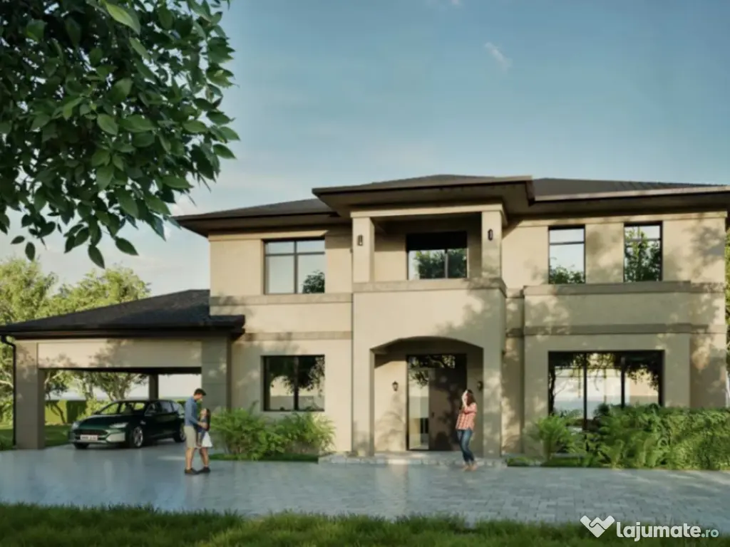 Casa individuala, garaj dublu, studiu nZEB, zona Ioan Rus 