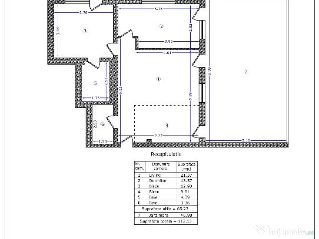 Apartament 3 camere cu grădină proprie, mutare imediată, comision 0% 