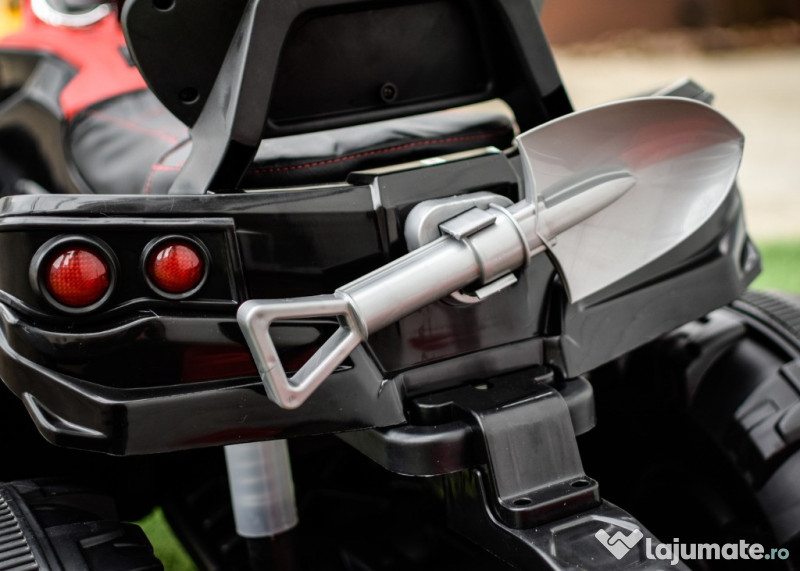 ATV electric Offroad 2x35W 12V cu remorca inclusa Rosu