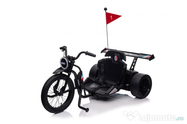 Motocicleta electrica, Kinderauto Drift-Trike, 500W, 24V 10Ah Black