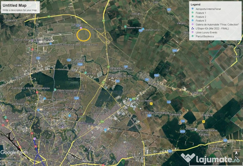 Teren intravilan Otopeni - Tunari 33.200 mp