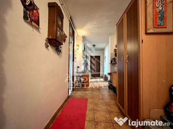 Apartament cu 4 camere, centrala proprie, zona Aradului 