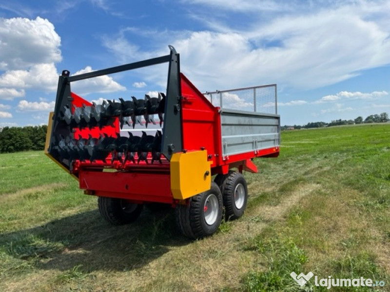 Remorci pentru imprastiat gunoiul de grajd de la 3.5t la 14t