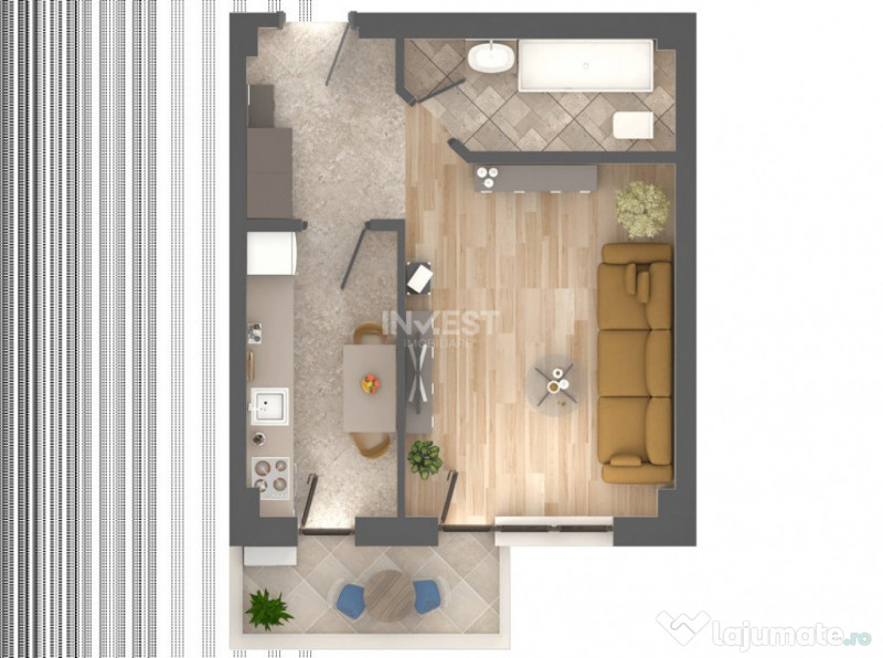 *UNIREA TOWERS* APARTAMENT 1 CAMERĂ - DECOMANDAT