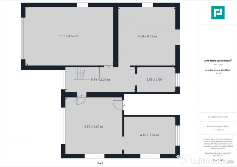 Casă la roșu în localitatea Almaș, Arad. 