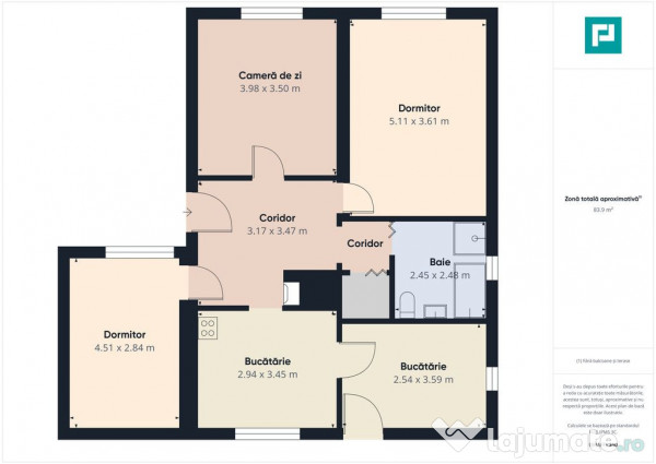 Casă cu 3 camere și teren generos lângă frontieră