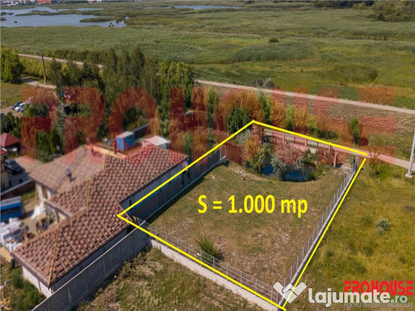 Serbanesti - teren 1.000mp - cu lac amenajat