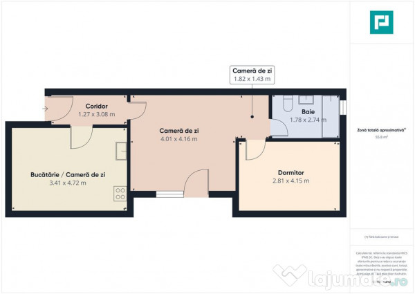 Apartament panoramic cu 2 camere, zona Confecții