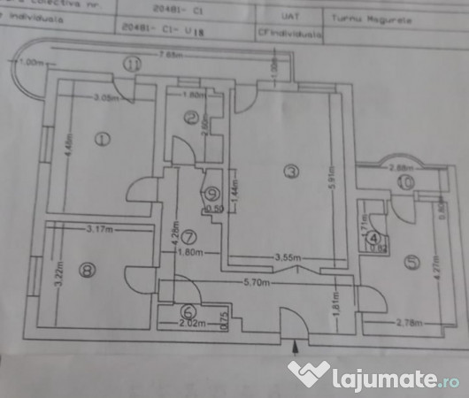 Apartament 3 camere Bd. Independentei Bl. T2 Turnu Magurele