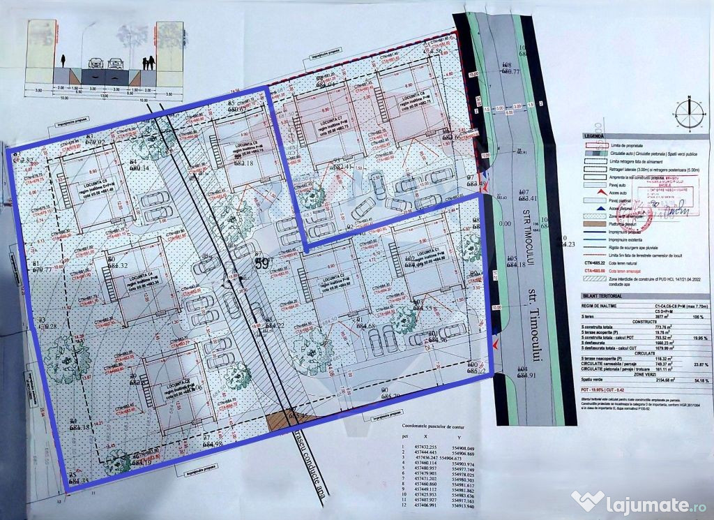 Proiect autorizat (AC) pentru constructia a 6 vile indivi... 