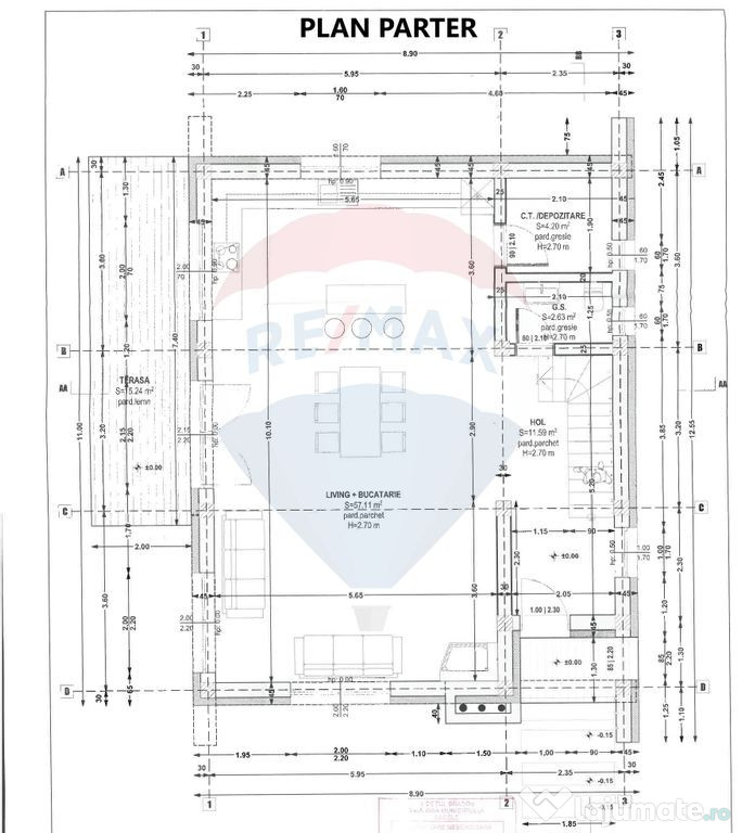 Proiect autorizat (AC) pentru constructia a 6 vile indivi... 