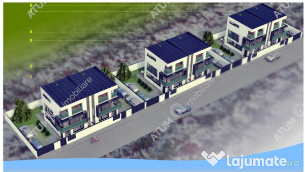 Casa moderna cu 4 camere 3 bai si teren de 214 mp zona Triaj 