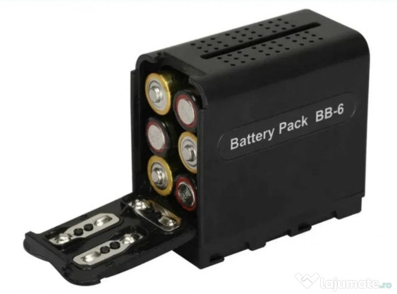 Adaptor np-f970 la acumulatori AA - ideala sony Lampa video foto f550 