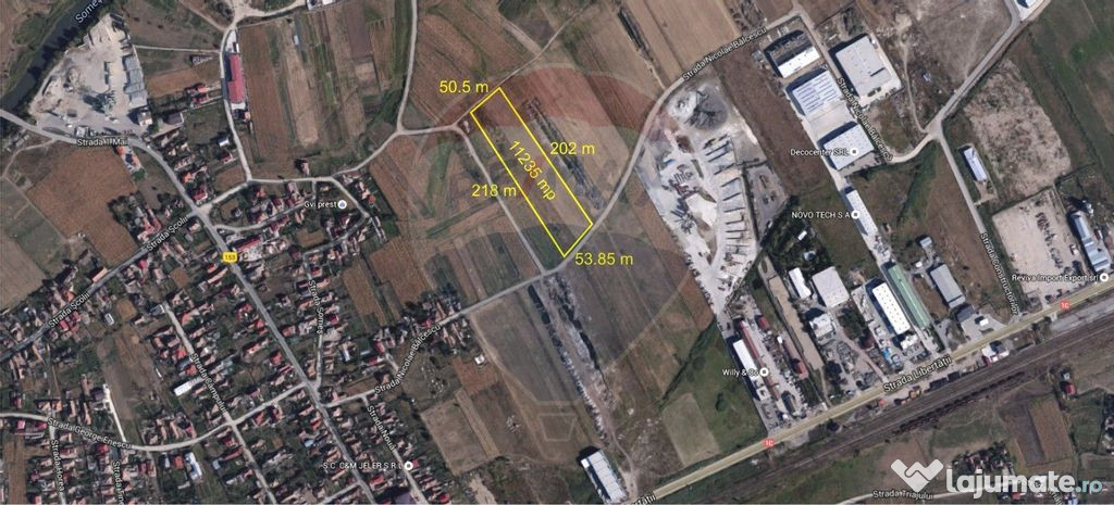 De vanzare teren industrial cu PUZ aprobat 