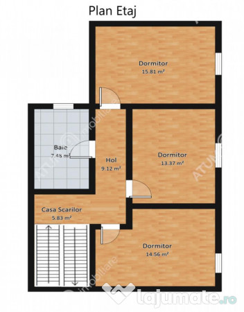 Casa 4 camere 3 bai terasa si teren 250 mp zona Octavian Gog 