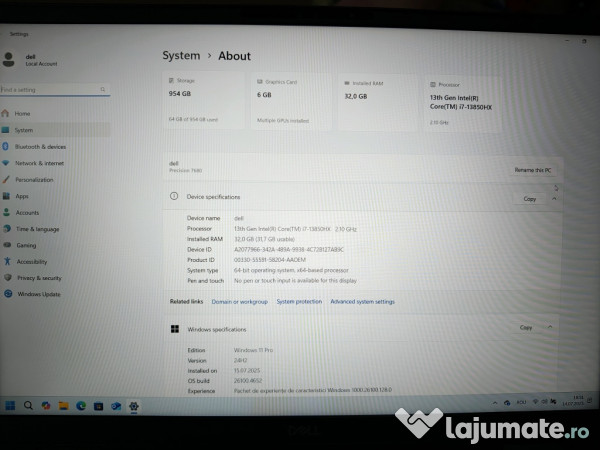 Dell Precision 7680 Mobile Workstation
