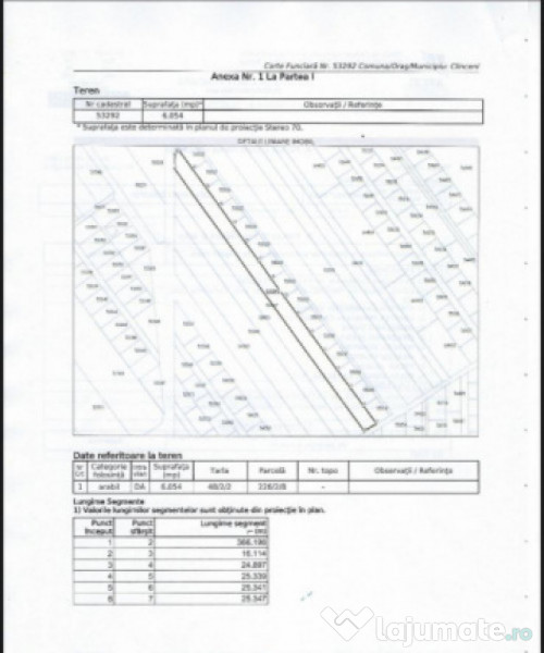 De vanzare, Teren intravilan, 2 fronturi, 6054mp, Clinceni
