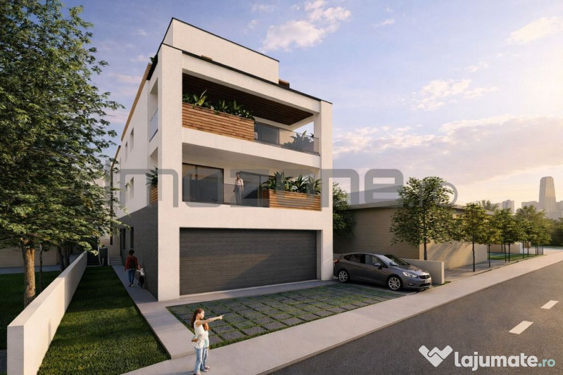 4 camere cu terasa de 22 mp, 3 bai, etaj 1/3, FINISAT MOD... 