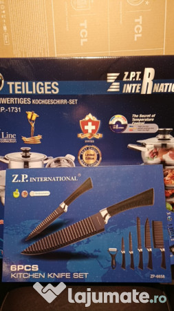 Set vase ZPT,incluiv Set cutite si Set tacâmuri (6 persoane) 