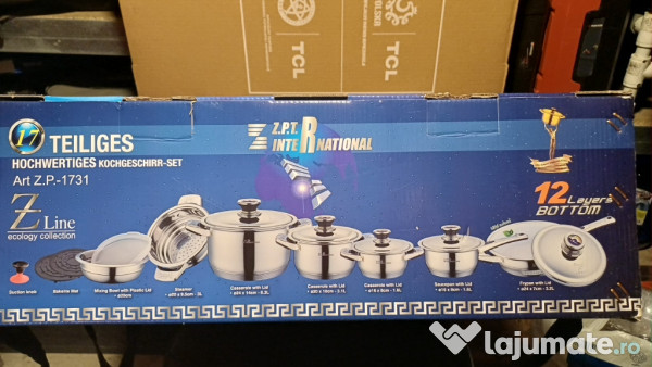 Set vase ZPT,incluiv Set cutite si Set tacâmuri (6 persoane) 