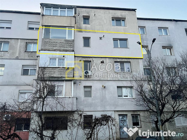 Apartament decomandat, 2 camere, etaj 3, str. Milcov , Bacau