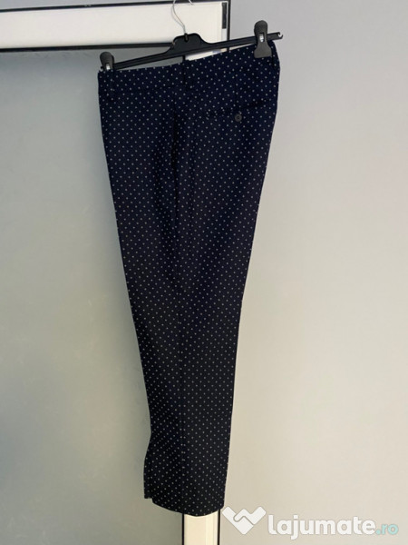 Pantaloni de barbati H&M slim fit, mar. 34/36, bleumarin