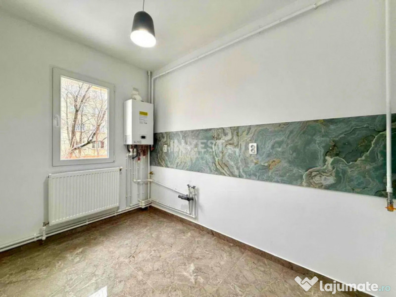 Apartament 3 camere-etaj 1-renovat-Podu Ros-bloc fara risc 