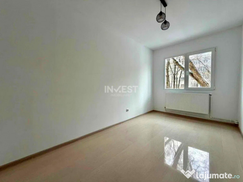 Apartament 3 camere-etaj 1-renovat-Podu Ros-bloc fara risc 