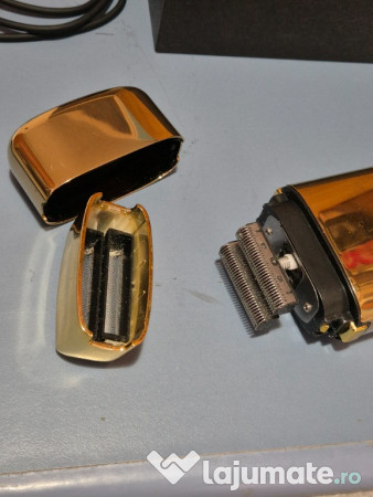 Aparat de ras electric profesional, WMARK, folie titan, 1400 mAh, gold 