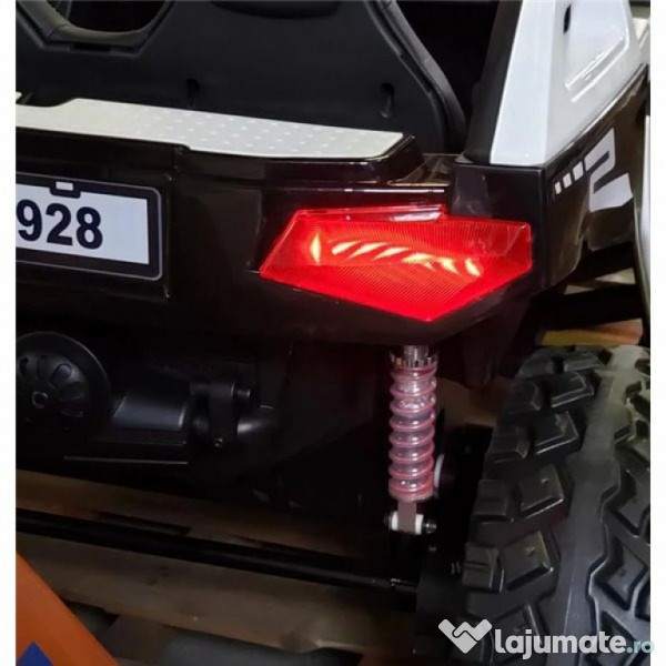 UTV electric pentru 4 copii, Kinderauto Buggy XXL 500W 24V 14Ah White