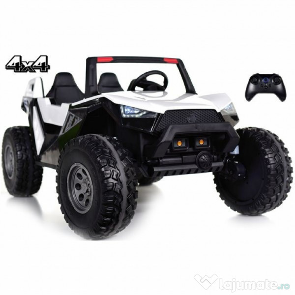 UTV electric pentru 4 copii, Kinderauto Buggy XXL 500W 24V 14Ah White
