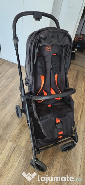 Carut/carucior Cybex Melio Street Real Black cu landou 