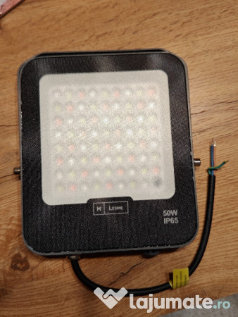 Proiector RGB Napoli Plus, LED OSRAM 50W IP65, Telecomanda 